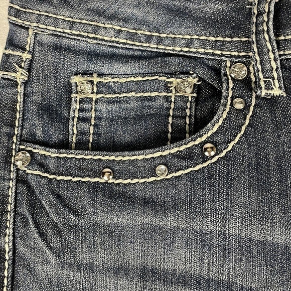 Earl Jean Bejeweled Bootcut Jeans Bling Bling - Picture 3 of 13